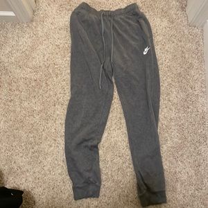 Grey Nike sweatpants